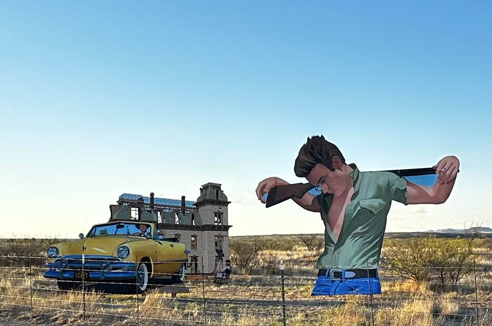 Giant Art Installation West of Marfa